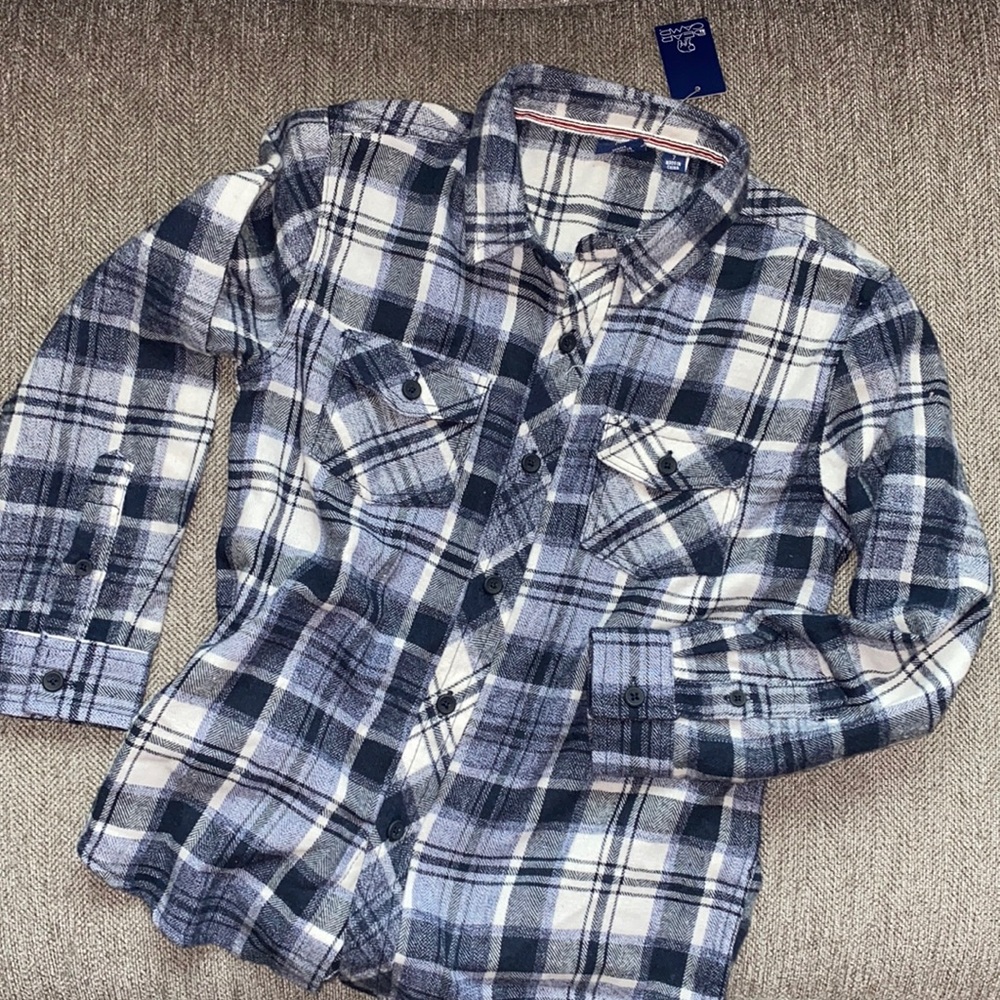 Boys flannel button up